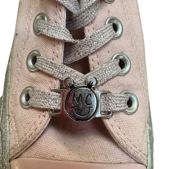 Converse Miley Cyrus Chuck Taylor All-Star Pink Glitter Platform Sneakers Size 7 - Picture 5 of 9